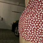 she forgot something in the car.