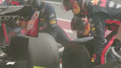 This world record 1.82 second pit stop in Formula One.