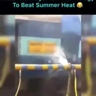 Beating summer heat.