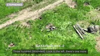 A kamikaze drone killed a bunch of Russian soldiers at their observation point. as demonstrated by footage from the joint work of the 14th brigade's operational assignment 