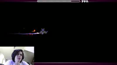 He beated the first level!!!!