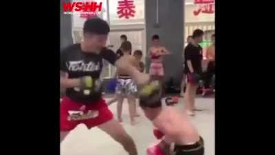 This kid dodges every punch thown at him.