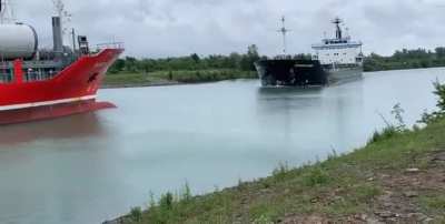 Head-On Collision!! The Alanis and The Florence Spirit Collided Head-On in The Welland Canal Today, (I do NOT own this Footage). Shocking!