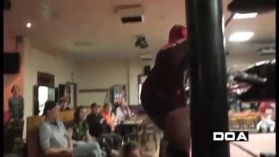 Lady Lory cunt punched by Saraya Knight