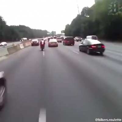 Weaving through traffic