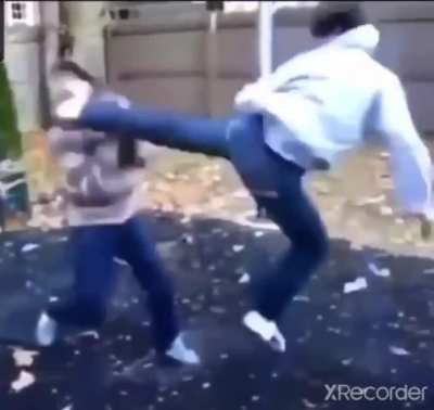 Clean backside kick