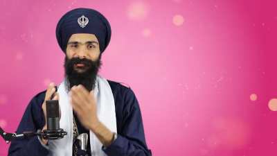 Sikh spiritual Leader Explaining Science from Sikhs Granths, 