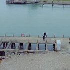Across the pier