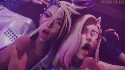 Ahri and Akali Facial (League of legends) [Polished-Jade-Bell]