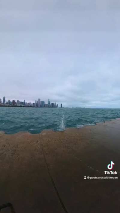 Chicago Skyline With A Splash