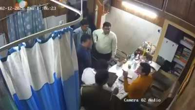 An Additional District Magistrate (ADM) allegedly went to inspect a clinic, asked the doctor's name twice, then raised his hand to slap him. Holding public office gives no one the right to insult or attack a professional doing his duty.