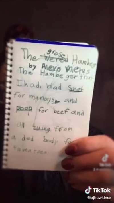 A 5 year old’s diary
