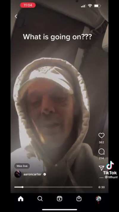 Aaron Carters live stream before his death