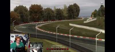 Jimmy Broadbent go-karts a little too hard