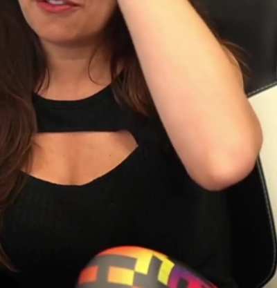 Trisha bra strap!!! Such a sexy view!!!!!!