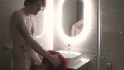 Sucked him off after showering together ♥