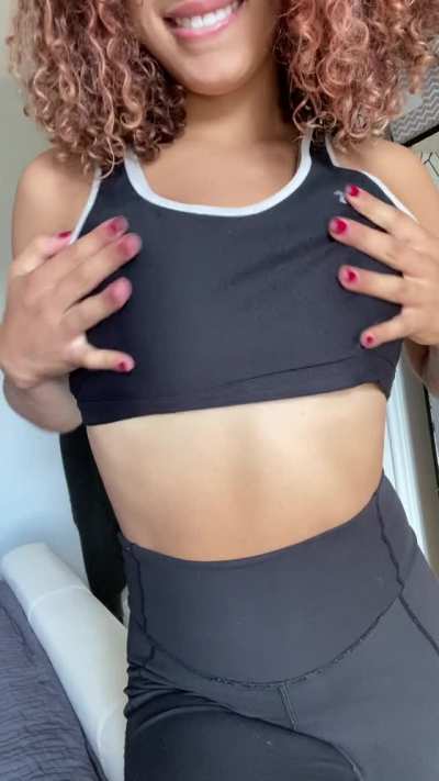 Post workout titty drop 😆💕