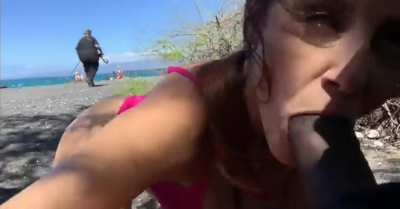 Sucking Dick on the Beach