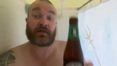 Shower beer and a joke…maybe it’ll be a new thing, hope the sound of my bogan voice works out for you…cheers all