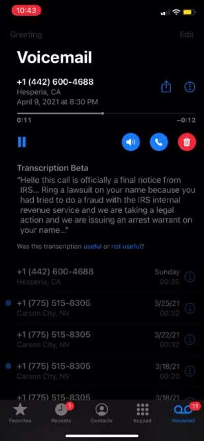 IRS Imposter Scam Among Us