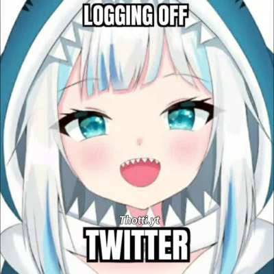 Me logging off Twatter after a long day of arguing with strangers