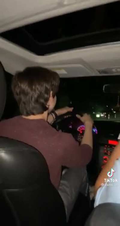 Jerry in the drivers seat