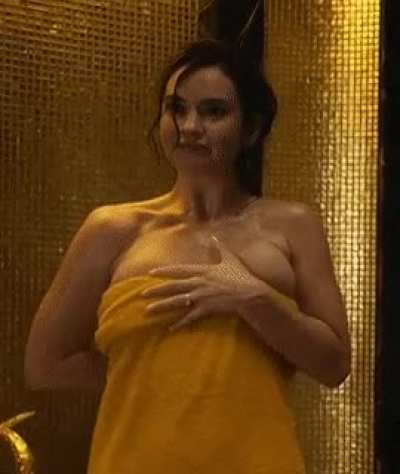 If Lily James welcomed me like that, I think I would die from horniness.