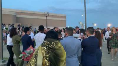 New Texas A&M Graduates Celebrate Their New Freedom and Shout for the Freedom of the Palestinian People