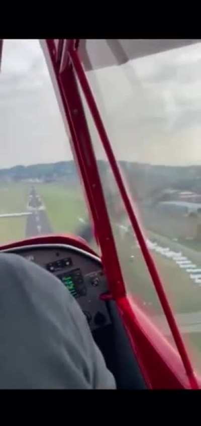 Landing a plane
