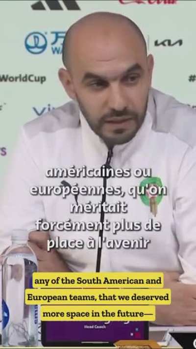 Walid Regragui's strong message: 
