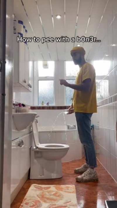 How to pee with a Boner
