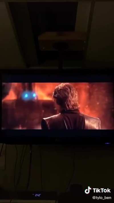 Watching ROTS with the boys