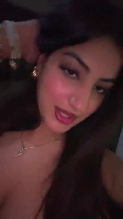 Vanny in hot black dress