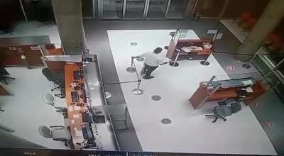 A women enters a clinic