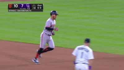 [Highlight] Thairo Estrada hits a 3-run home run to give the Giants a 10-7 lead in the 10th!