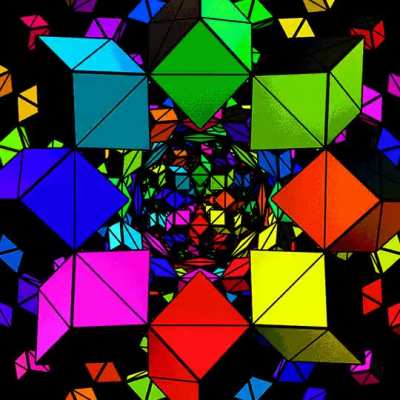 Positive Vibes Rainbow Geometry