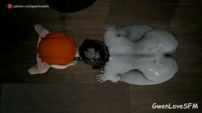 Alcina Dimitrescu blowjob Gwen