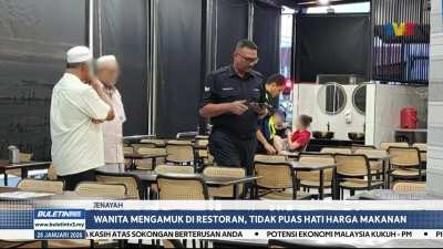 Wanita mengamuk di restoran, pemilik kerugian lebih RM45,000