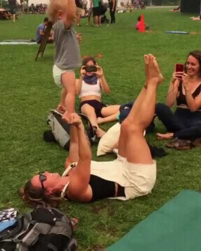 When cheerleaders have kids....