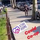 just a naked guy head-butting cars