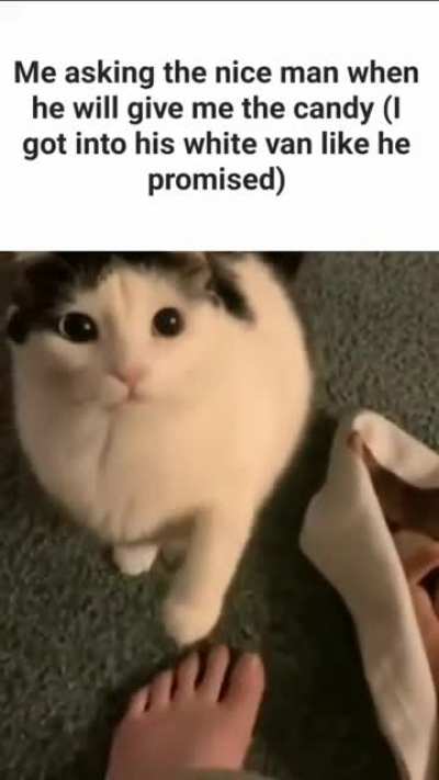 he isn't giving it to me :(