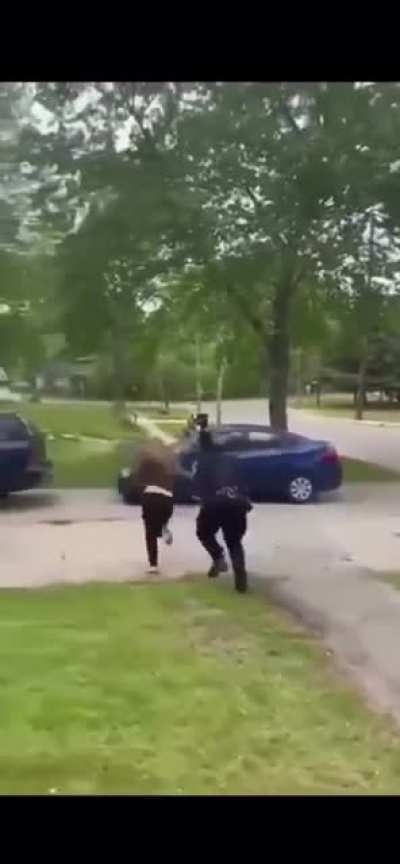 Police officer tased karen...........