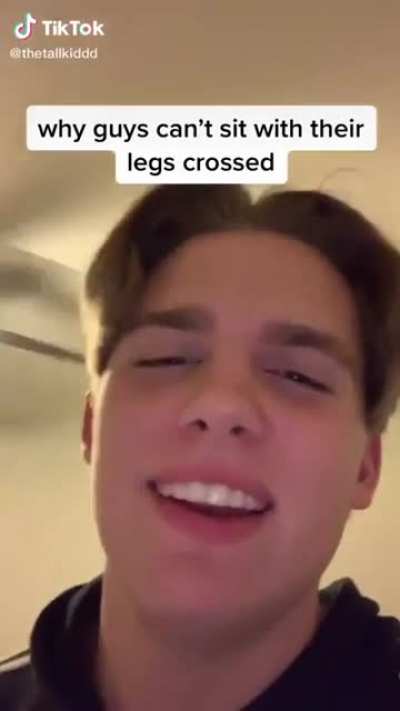 The reason for manspreading