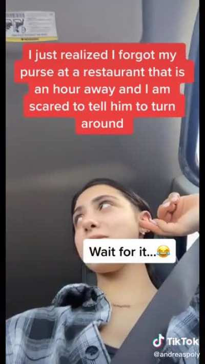 He was praying hoping that she forgot something