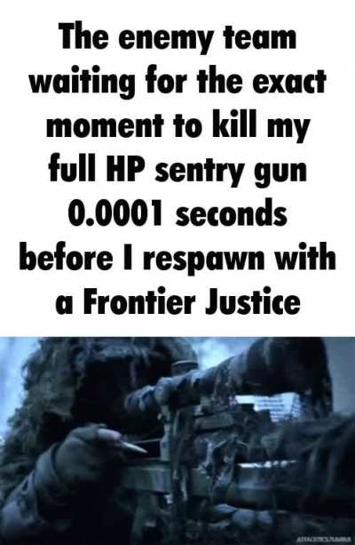 Only when you're about to respawn and not a second earlier!