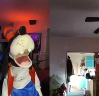 Goofy gets punished