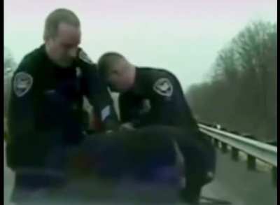 Suspect eats evidence while being arrested