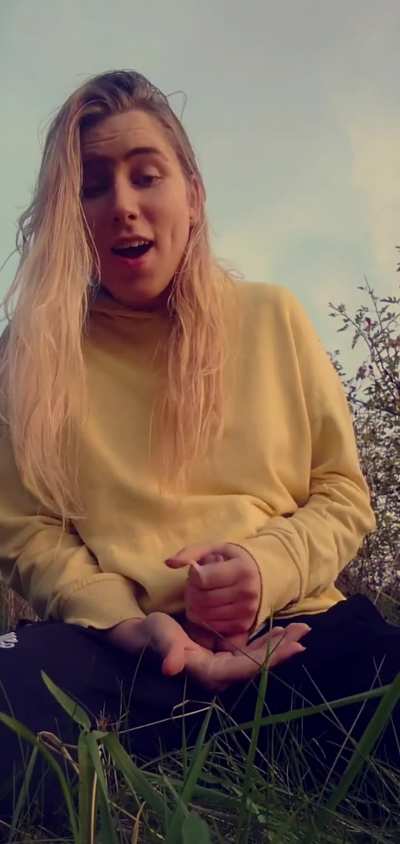 Pretty Blonde Transgirl Cum Eating Instructions