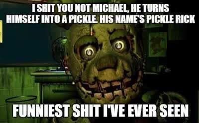 You should've seen it, Michael.