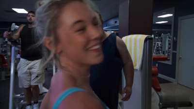 Sweaty In a Gym